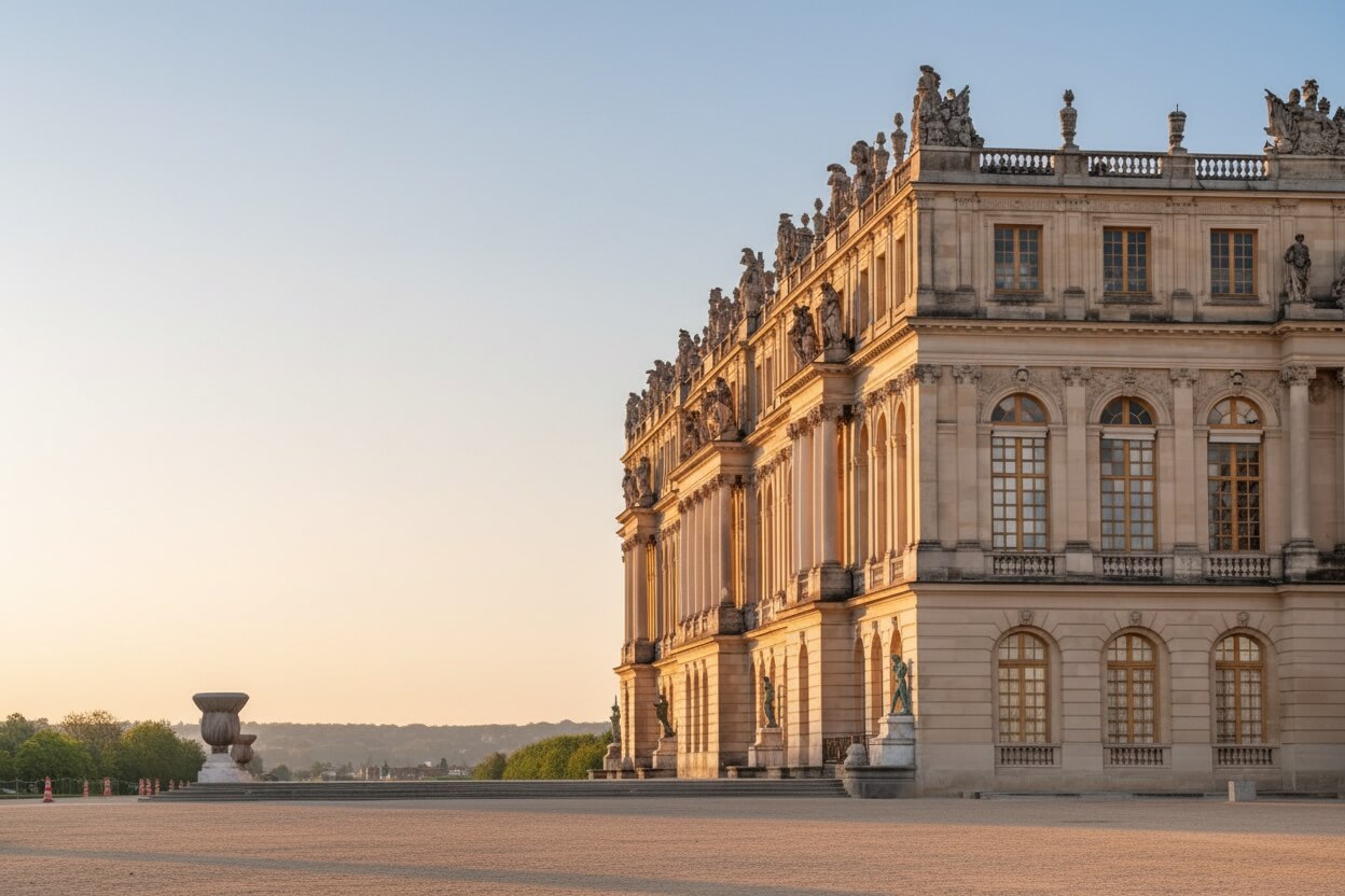 Fațada exterioară a Palatului Versailles